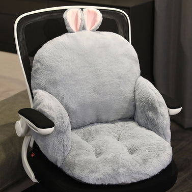 Grey Bunny Shape Seat Cushion