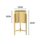 45CM Reversible Gold Metal Plant Pots Holders Rack