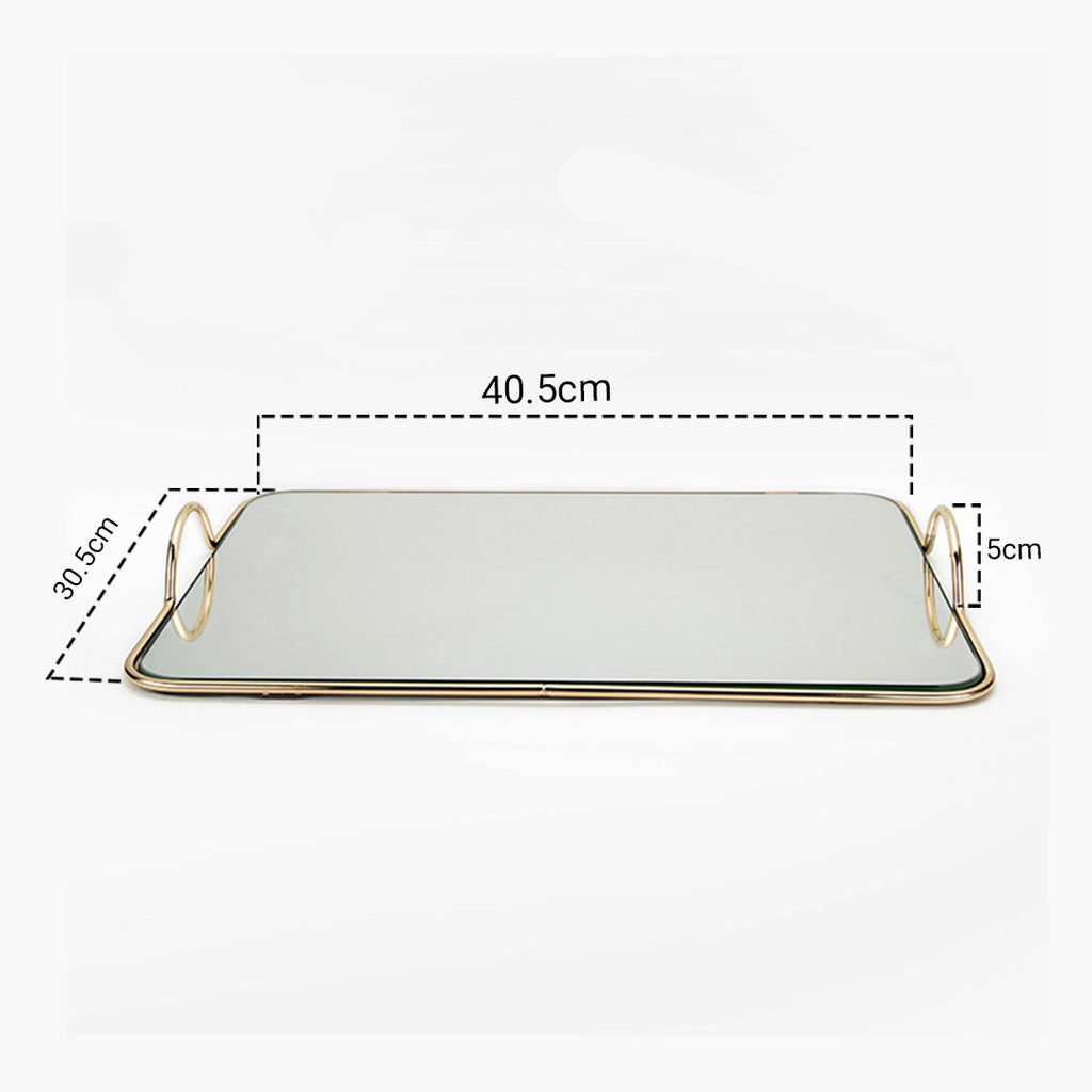 40.5cm Flat Lay Vanity Tray with Handles