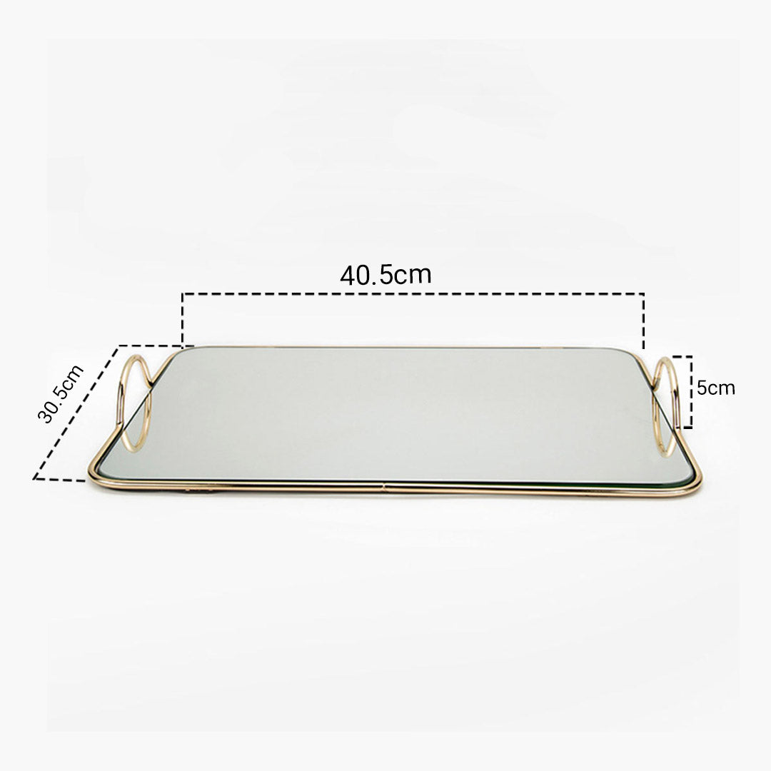 40.5cm Flat Lay Vanity Tray with Handles