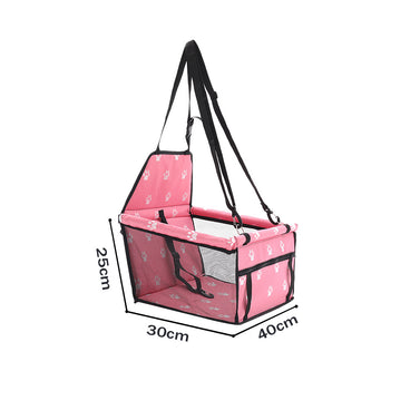 Waterproof Car Seat Pet Booster Pink