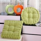 Green Plush Square Cushion