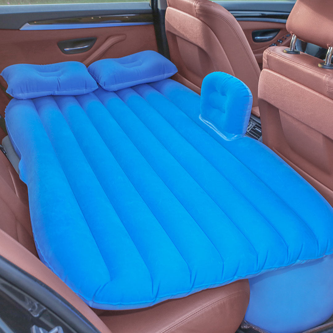Blue Stripe Inflatable Car Mattress