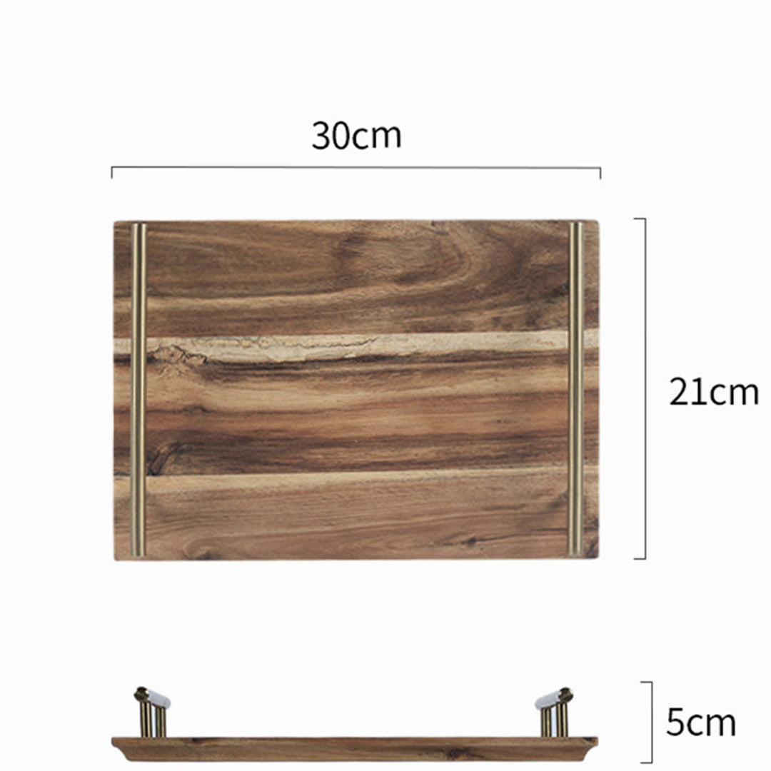 30cm Brown Rectangle Wooden Acacia Board