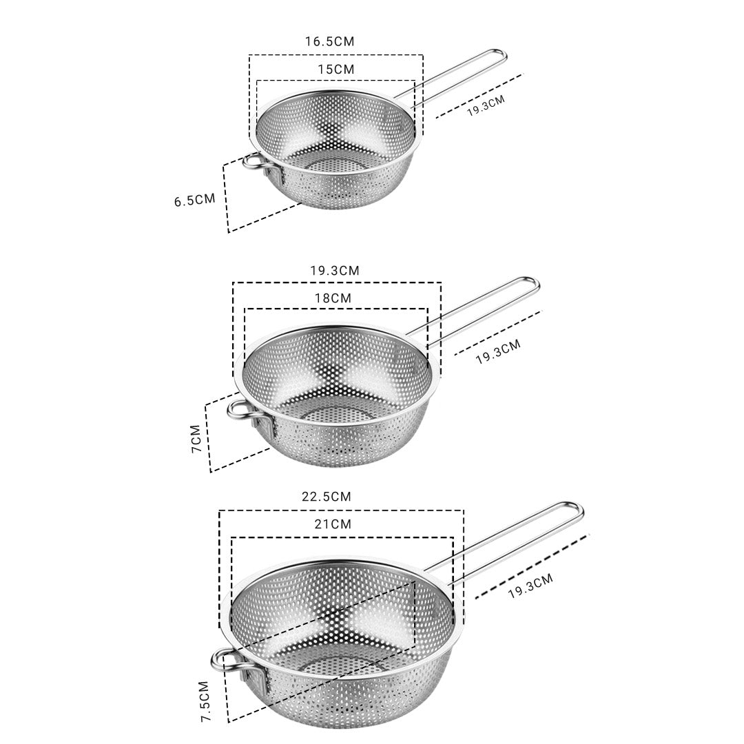 Stainless Steel Food Strainer Set