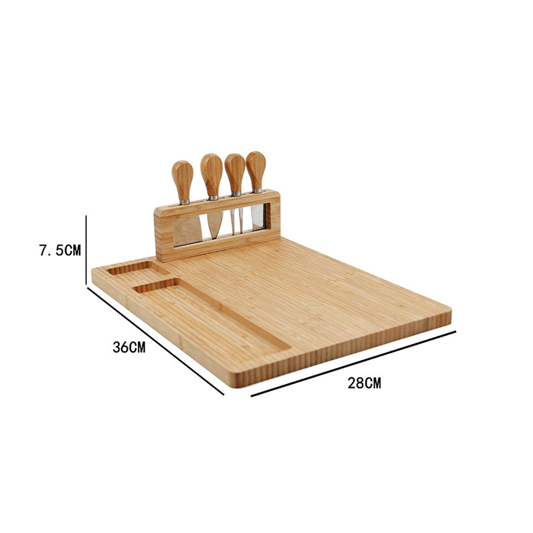 36cm Brown Rectangle Wood Cheese Board