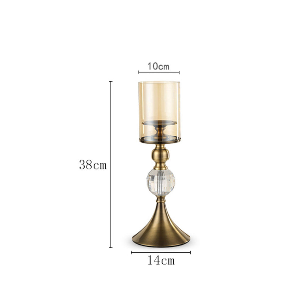 38cm Glass Candle Holder