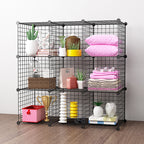 Black Portable 9-Cube Organiser