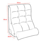 60cm Green Wedge Lumbar Pillow