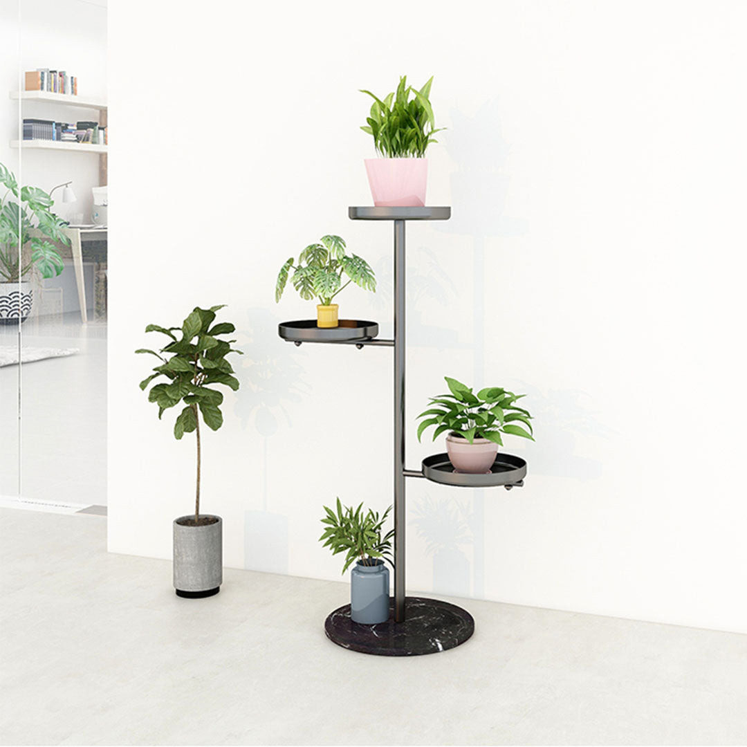 3 Tier Black Round Plant Stand