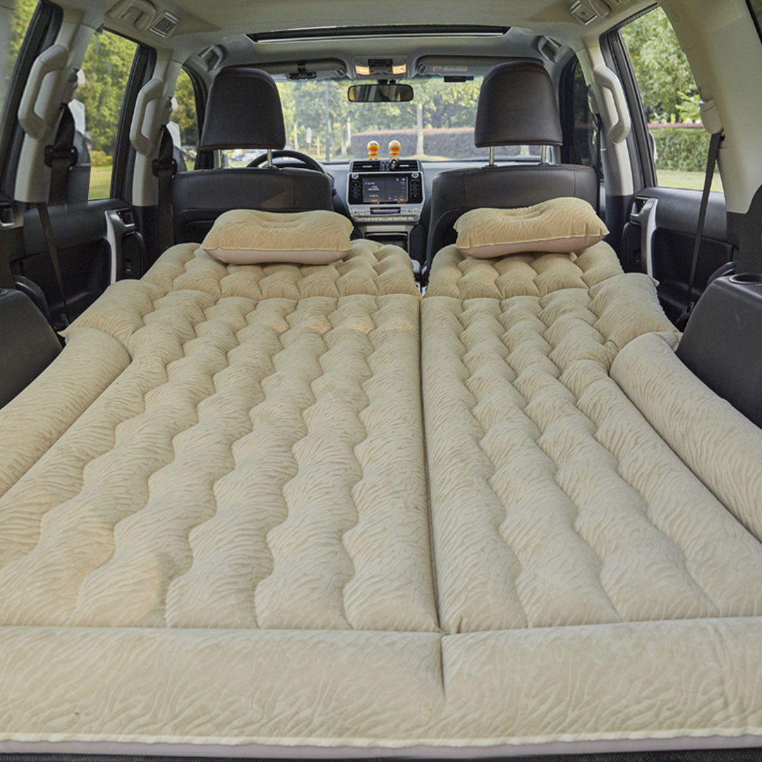 Beige Inflatable Car Boot Mattress