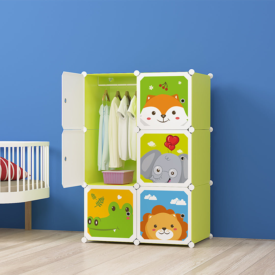 6 Cubes Animal Design Wardrobe