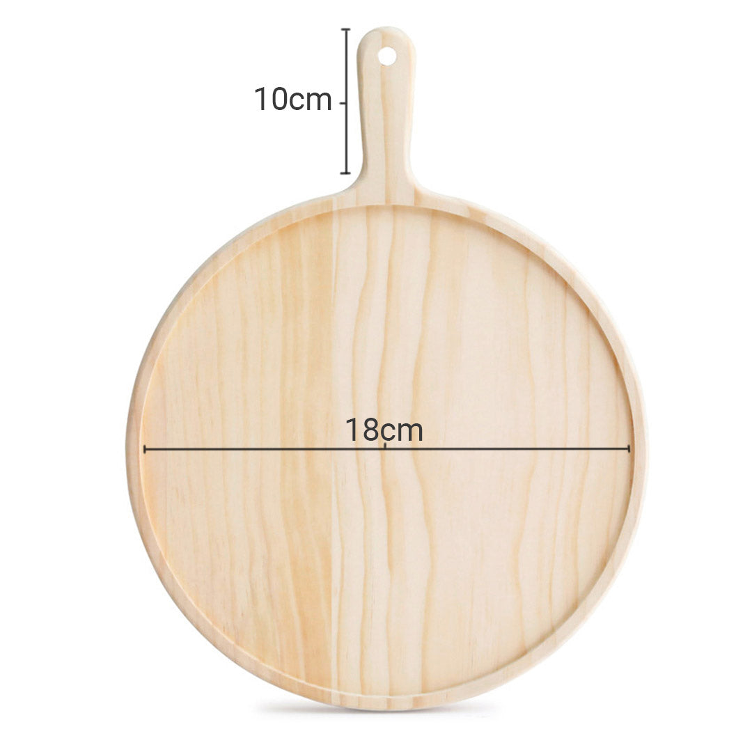 7 inch Round Premium Wooden Board Paddle