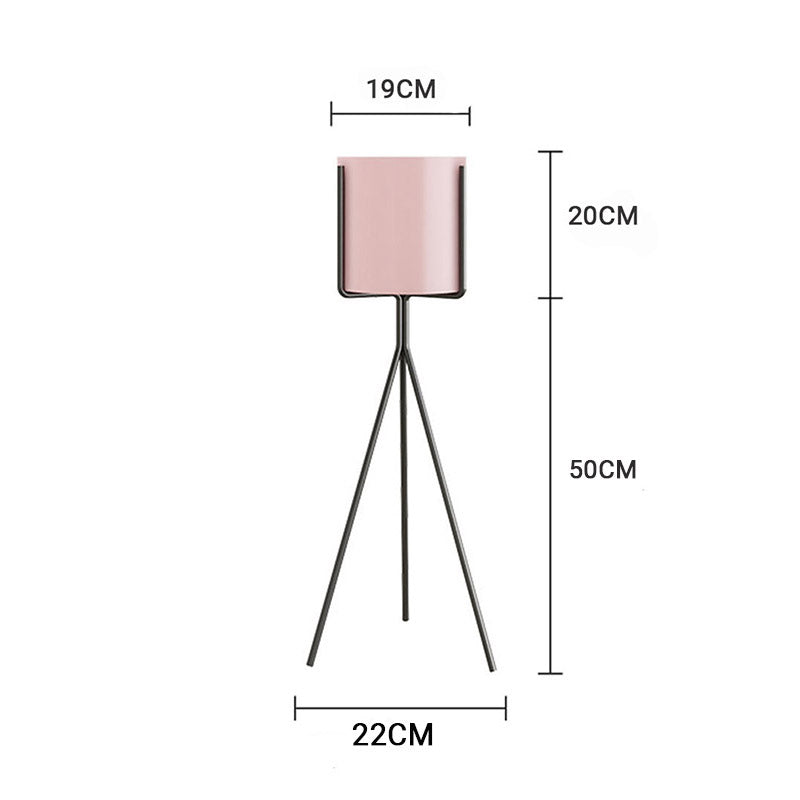 70CM Modern Tripod Pink Pot Holder Rack
