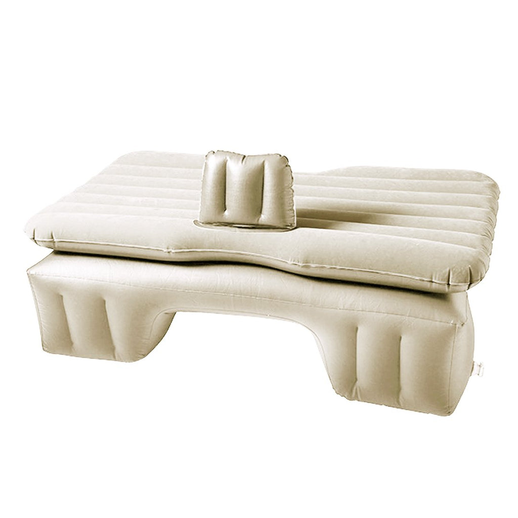 Portable Inflatable Car Mattress Air Bed Beige