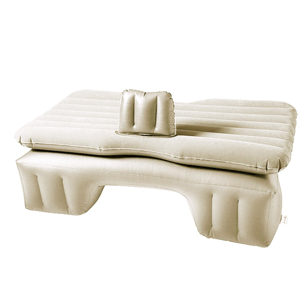 Portable Inflatable Car Mattress Air Bed Beige