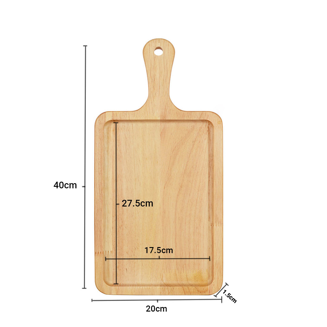 40cm Rectangle Wooden Oak Board