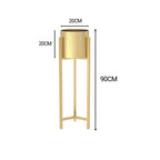 90CM Reversible Gold Metal Plant Pots Holders Rack