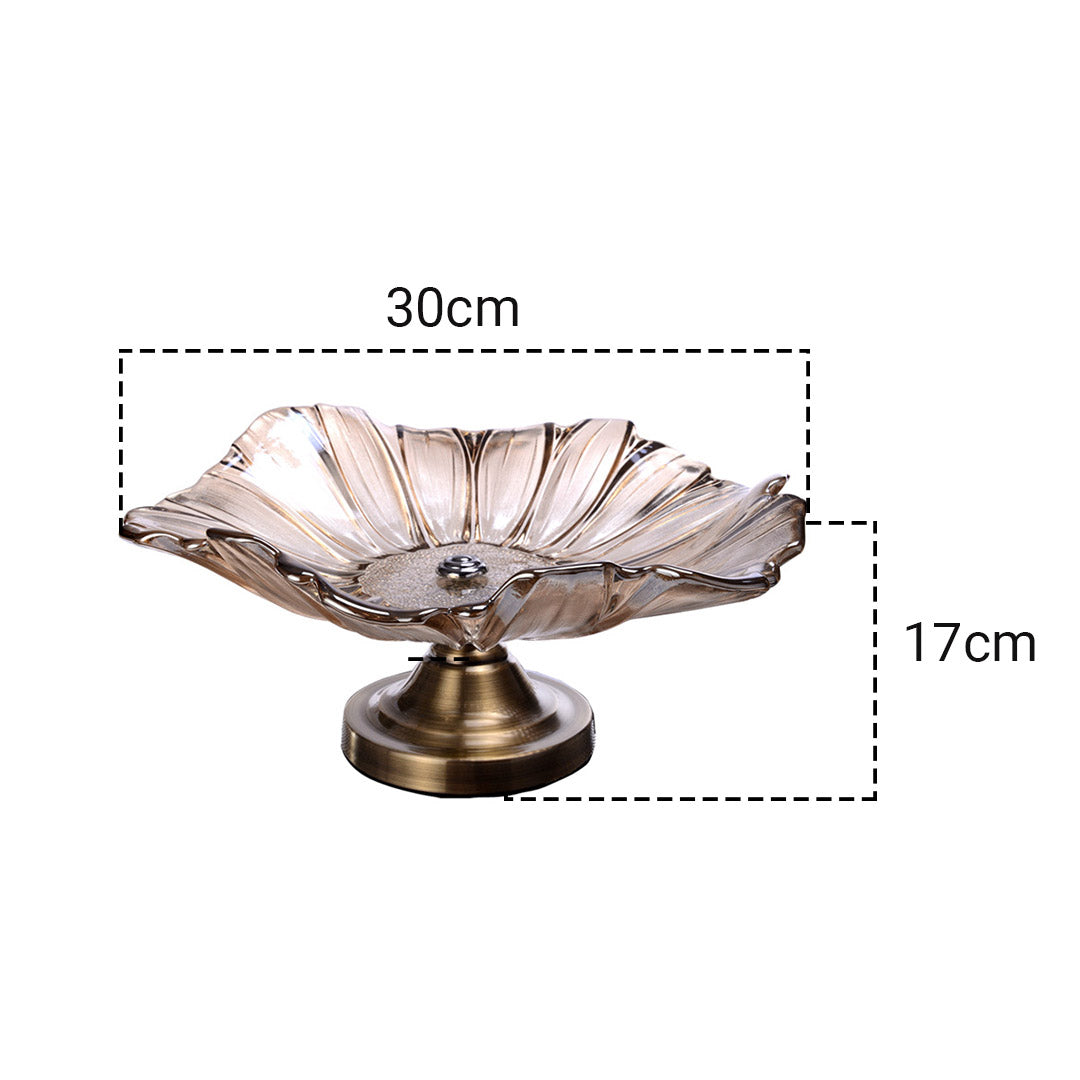 Tulip Crystal Glass Fruit Holder
