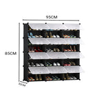 8 Tier 3 Column Shoe Rack Organizer