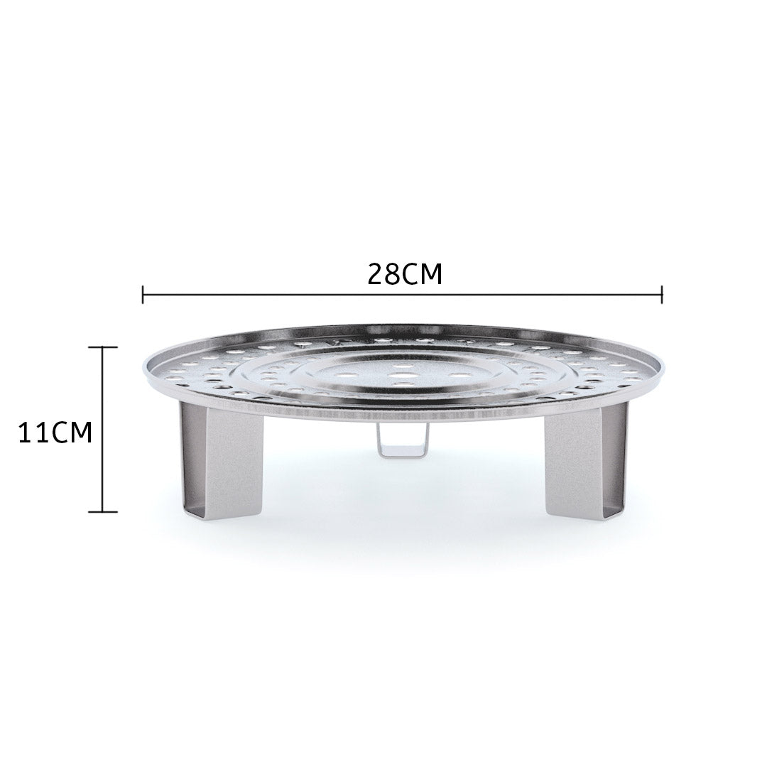 28cm Stainless Steel Steamer Rack Tray