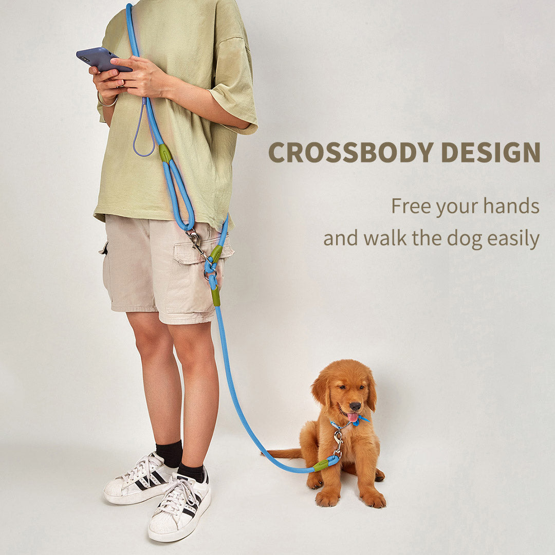 220cm Blue Multifunction Pet Leash