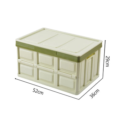 56L Collapsible Car Trunk Storage Box Green