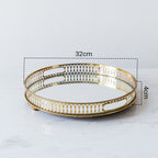32cm Round Vanity Tray with Handles