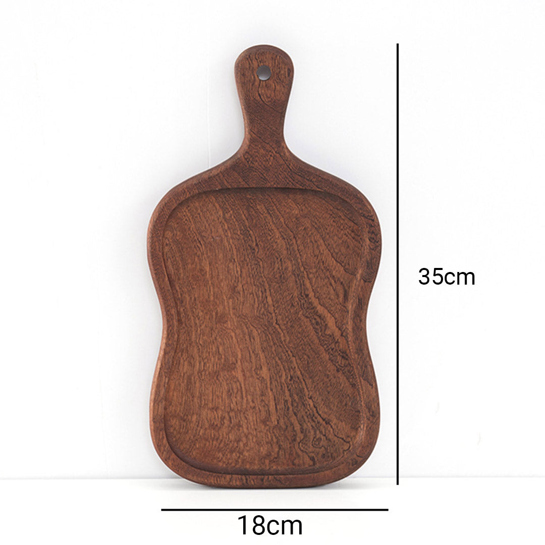 18cm Brown Wooden Serving Tray