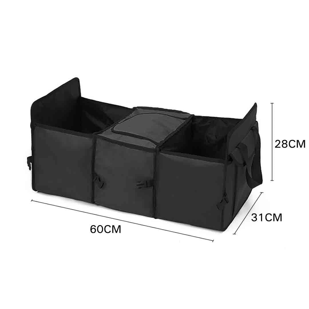 Car Portable Storage Box Multi-function Organizer Black