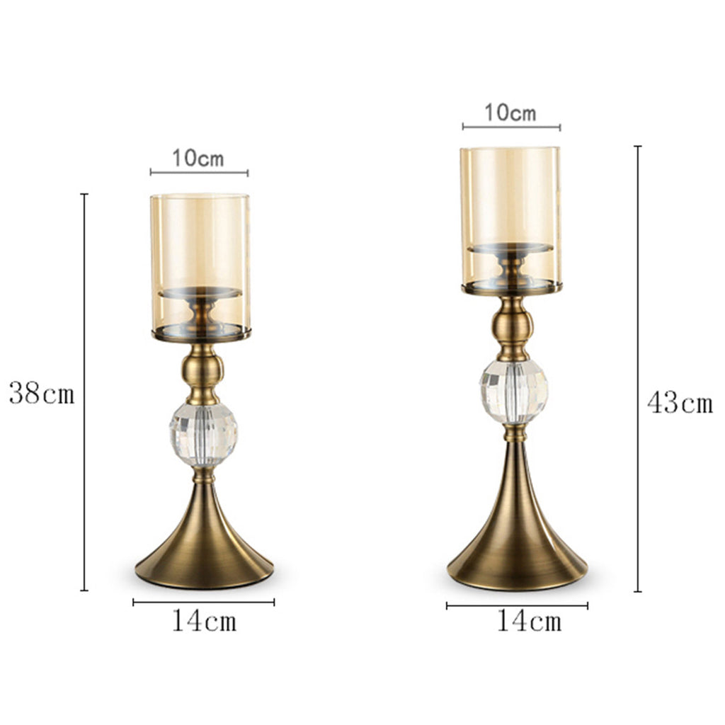 43cm 38cm Glass Candle Holder