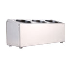 18/10 Stainless Steel Commercial Cutlery Holder with 3 Holes