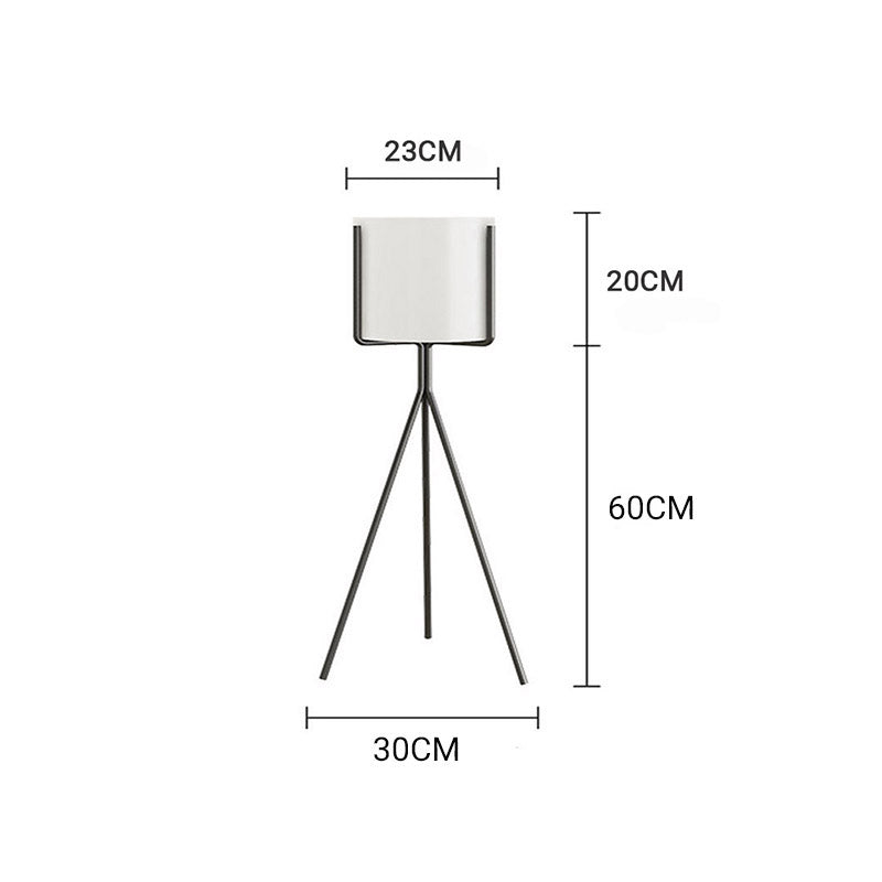 80CM Modern Tripod White Pot Holder Rack