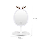 White Antler LED Light Makeup Mirror