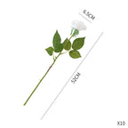 20pcs Artificial Silk Rose Bouquet White