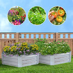 60cm Hexagon Shape Galvanized Raised Garden Bed Silver