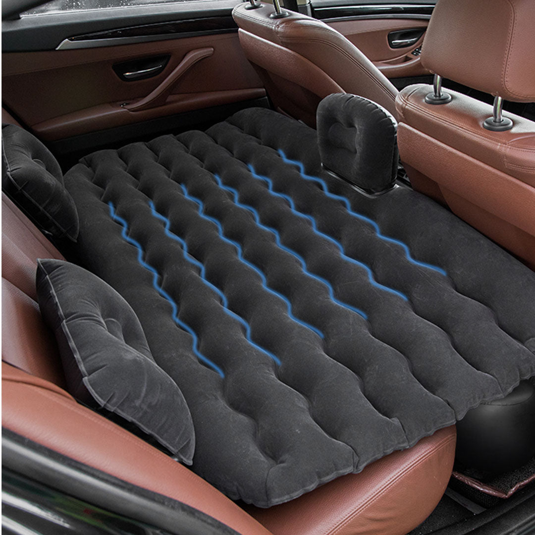 Black Ripple Inflatable Car Mattress