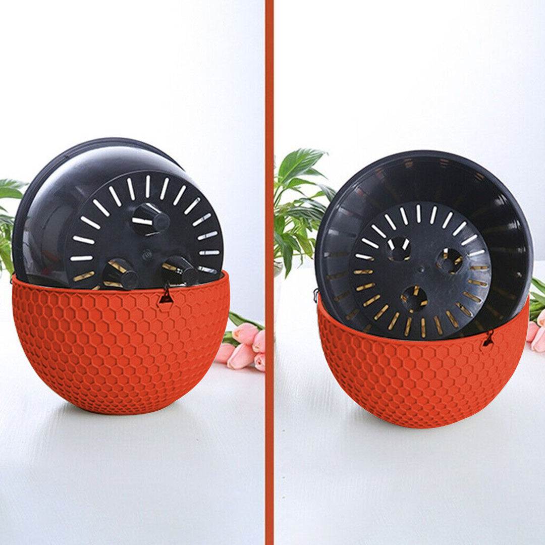 Red Small Hanging Flower Pot
