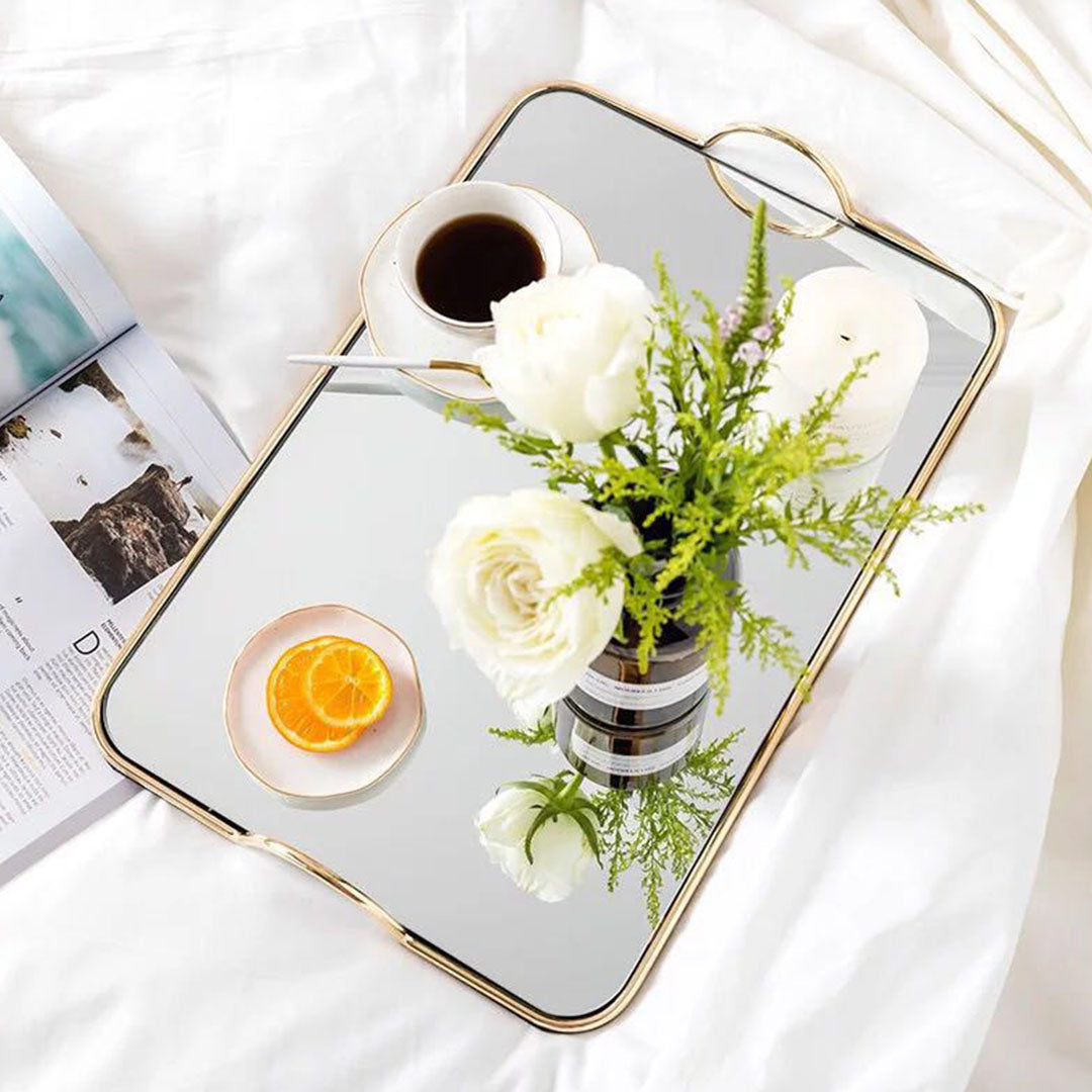 40.5cm Flat Lay Vanity Tray with Handles