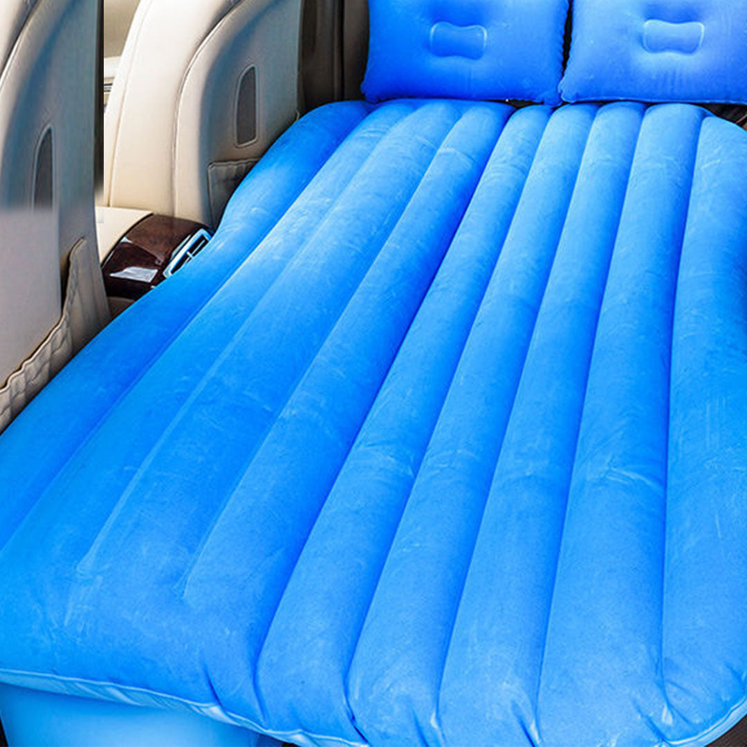 Blue Stripe Inflatable Car Mattress