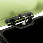 Foot Pedal Stainless Steel Trash Bin Square 12L Green