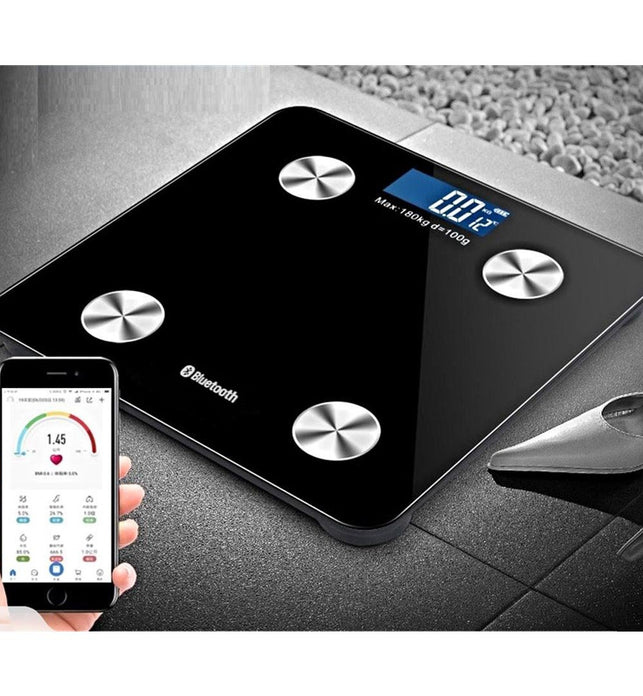 NuvoMed Bluetooth Body Fat Digital Scale Black NBFS-6/0703 - Best Buy