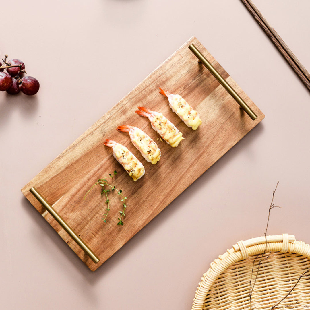 30cm Brown Rectangle Wooden Acacia Board