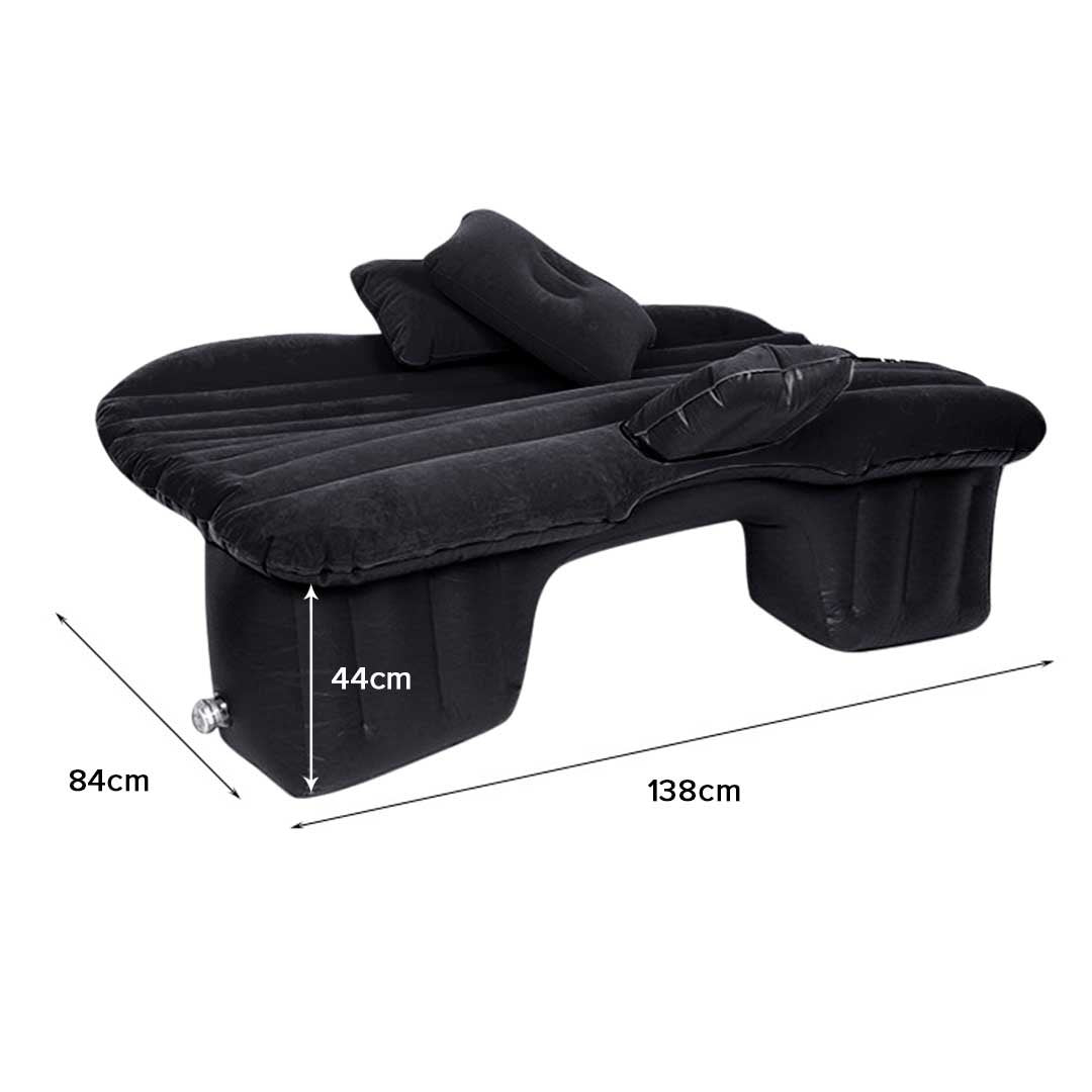 Portable Car Set Inflatable Air Bed Mattress Storage Organiser Handheld Vacuum Cleaner Black
