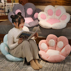 70cm Mint Blue Paw Shape Cushion