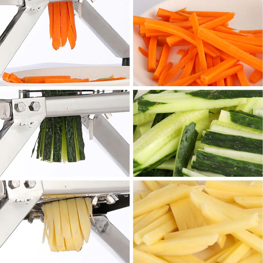 Commercial Potato Cutter Stainless Steel 3 Blades