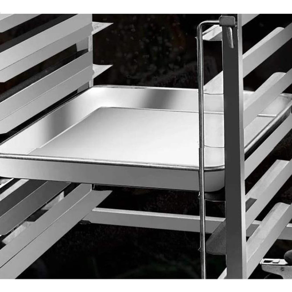 Gastronorm 7 Tier Stainless Steel Trolley Suits 60*40cm Tray with Working Surface