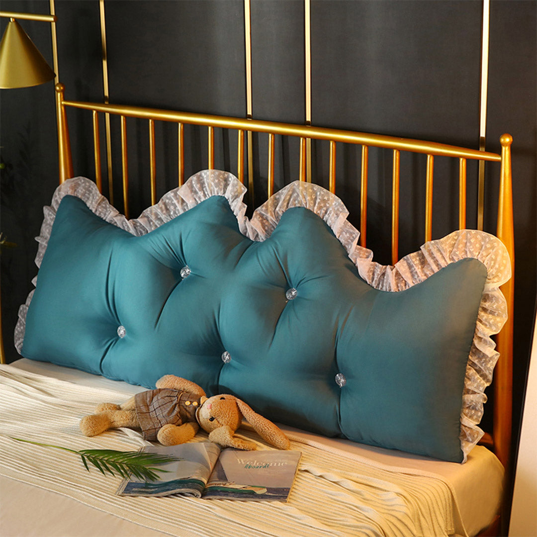 150cm Blue Princess Headboard Pillow