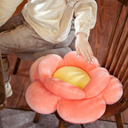 Red Double Flower Shape Cushion