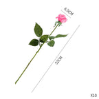 20pcs Artificial Silk Rose Bouquet Pink